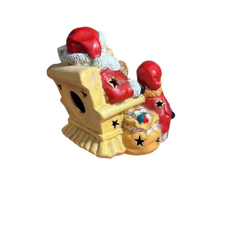 Vintage 1994 Artmark Stories With Santa Ceramic Night Light Christmas Children‎ - Picture 7 of 14